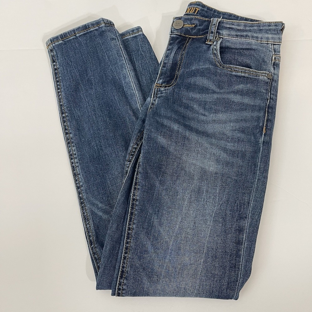 Kut from the Kloth Women's Skinny Jeans Dark Wash Blue Size 0 Stretch Casual